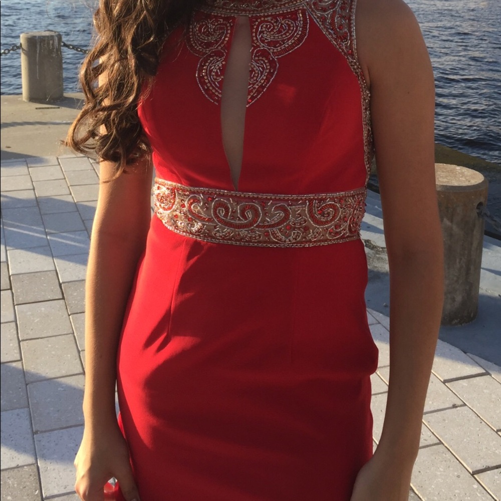 Splash homecoming semi formal dress.
